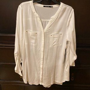 Doe & Rae White Blouse
